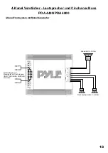 Предварительный просмотр 13 страницы Pyle PDA 3000 Owner'S Manual