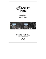 Pyle PDJ250U User Manual предпросмотр