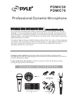 Pyle PDMIC58 Manual preview