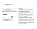 Preview for 2 page of Pyle PDWM2600 Operation Manual