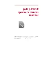 Preview for 1 page of Pyle PDWR50 Owner'S Manual