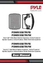 Preview for 1 page of Pyle PDWR55BTRFW User Manual