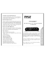 Preview for 1 page of Pyle PFA320BT User Manual