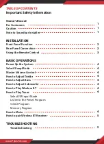 Preview for 2 page of Pyle PFA540BT User Manual