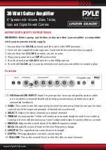 Pyle PGTAMPL100 User Manual preview