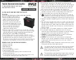 Preview for 1 page of Pyle PGTAMPL117 User Manual