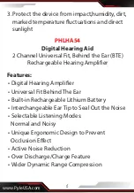 Preview for 6 page of Pyle PHLHA54 User Manual