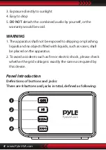 Предварительный просмотр 4 страницы Pyle PKWMA210 User Manual