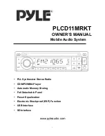 Предварительный просмотр 1 страницы Pyle PLCD11MRKT Owner'S Manual