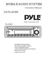 Предварительный просмотр 1 страницы Pyle PLCD21 Instruction Manual