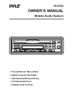 Pyle PLCD29 Owner'S Manual preview