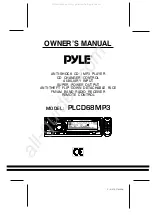 Pyle PLCD68MP3 Owner'S Manual предпросмотр