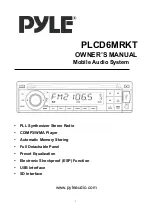 Pyle PLCD6MRKT Owner'S Manual предпросмотр