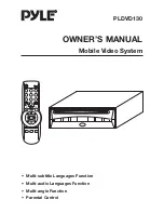 Pyle PLDVD130 Owner'S Manual preview