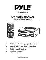 Предварительный просмотр 1 страницы Pyle PLDVD132 Owner'S Manual