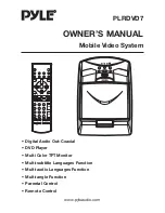 Preview for 1 page of Pyle PLRDVD7 Owner'S Manual