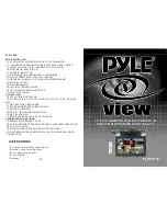 Preview for 1 page of Pyle PLRTD175 User Manual