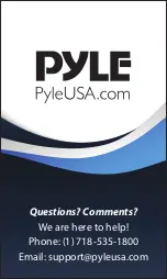 Preview for 8 page of Pyle PLSPOOL14 User Manual