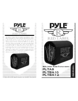 Pyle PLTBA10 User Manual preview