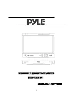 Preview for 1 page of Pyle PLTV7.5DIN User Manual