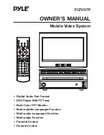 Pyle PLTVD7P Owner'S Manual preview