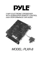 Preview for 1 page of Pyle Plus PLXR-8 User Manual