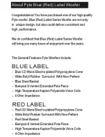 Preview for 2 page of Pyle PLW10BL Specifications