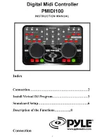 Pyle PMIDI100 Instruction Manual предпросмотр