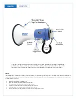 Preview for 2 page of Pyle PMP50 User Manual