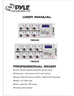 Preview for 1 page of Pyle PMX630I Manual