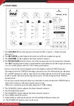 Preview for 4 page of Pyle PMX8BU User Manual