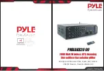 Preview for 1 page of Pyle PMXAKB2000 User Manual