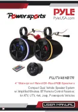 Preview for 1 page of Pyle Power Sports PLUTV48KBTR User Manual