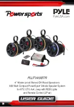 Pyle Power Sports PLUTV49BTR User Manual preview