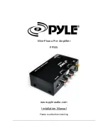 Pyle PP555 Installation Manual preview