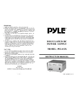 Preview for 1 page of Pyle PSL122X Instruction Manual