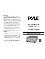 Preview for 1 page of Pyle PSL262X Instruction Manual