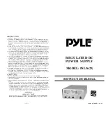 Preview for 1 page of Pyle PSL362X Instruction Manual