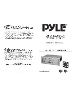 Pyle PSL642X Instruction Manual предпросмотр