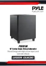 Pyle PSUB10A User Manual preview