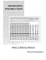 Pyle PSX12 Operating Instructions Manual preview