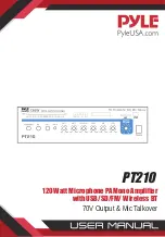 Предварительный просмотр 1 страницы Pyle PT210 User Manual