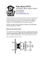 Preview for 1 page of Pyle PVC1 User Manual