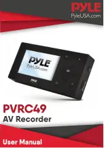 Preview for 1 page of Pyle PVRC49 User Manual