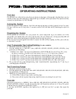 Pyle PWD206 Operating Instructions preview