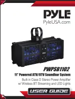 Preview for 1 page of Pyle PWPSB1102 User Manual