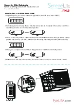 Pyle SereneLife SLFCAB10 Quick Start Manual preview