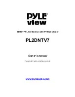 Pyle View PL2DNTV7 Owner'S Manual preview