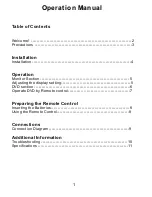 Preview for 2 page of Pyle View PLDVD10M Operation Manual