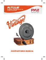 Preview for 1 page of Pyle VINTAGE PLTT21BT Instruction Manual